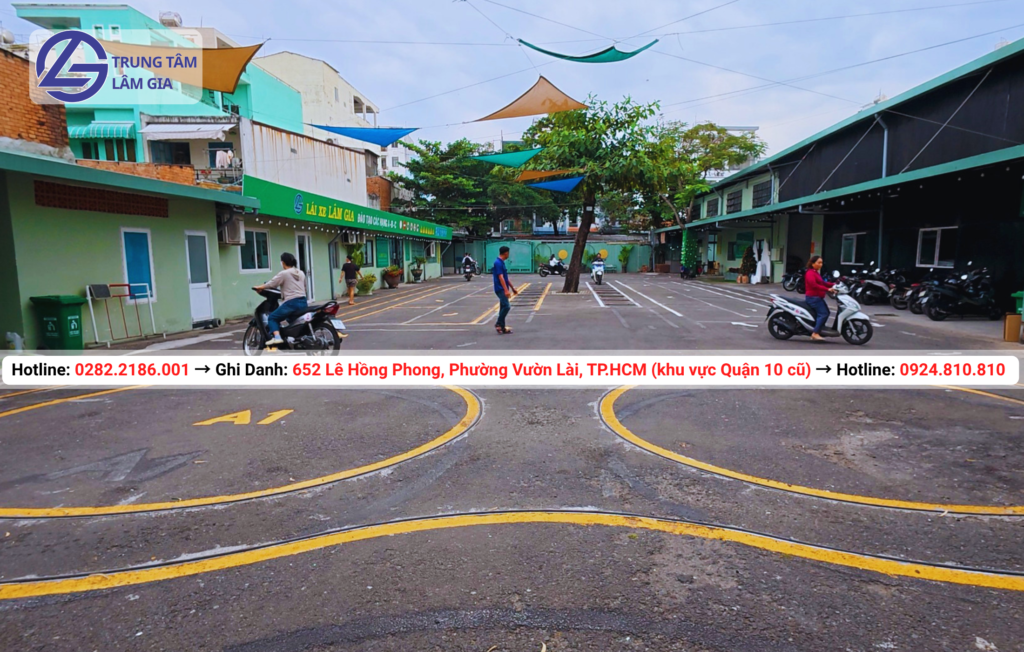 đăng ký học thi bằng lái xe máy hạng A tại trung tâm Lâm Gia với học phí 1.895.000đ
