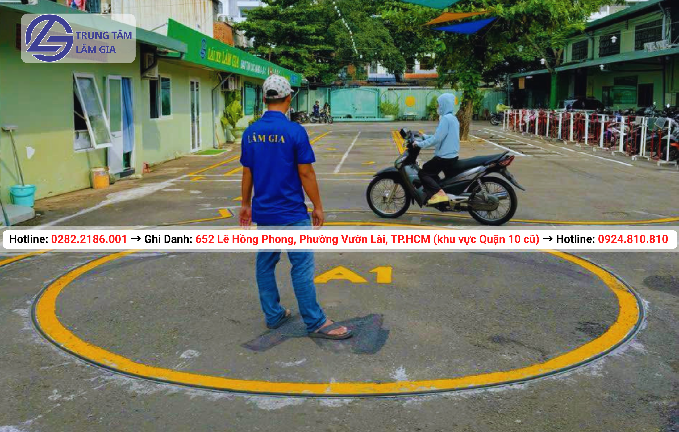 đăng ký học thi bằng lái xe máy hạng A tại trung tâm Lâm Gia với học phí 1.895.000đ