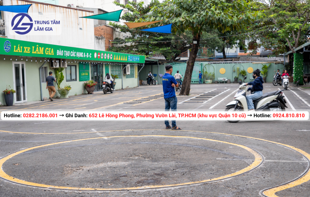 đăng ký học thi bằng lái xe máy hạng A tại trung tâm Lâm Gia với học phí 1.895.000đ
