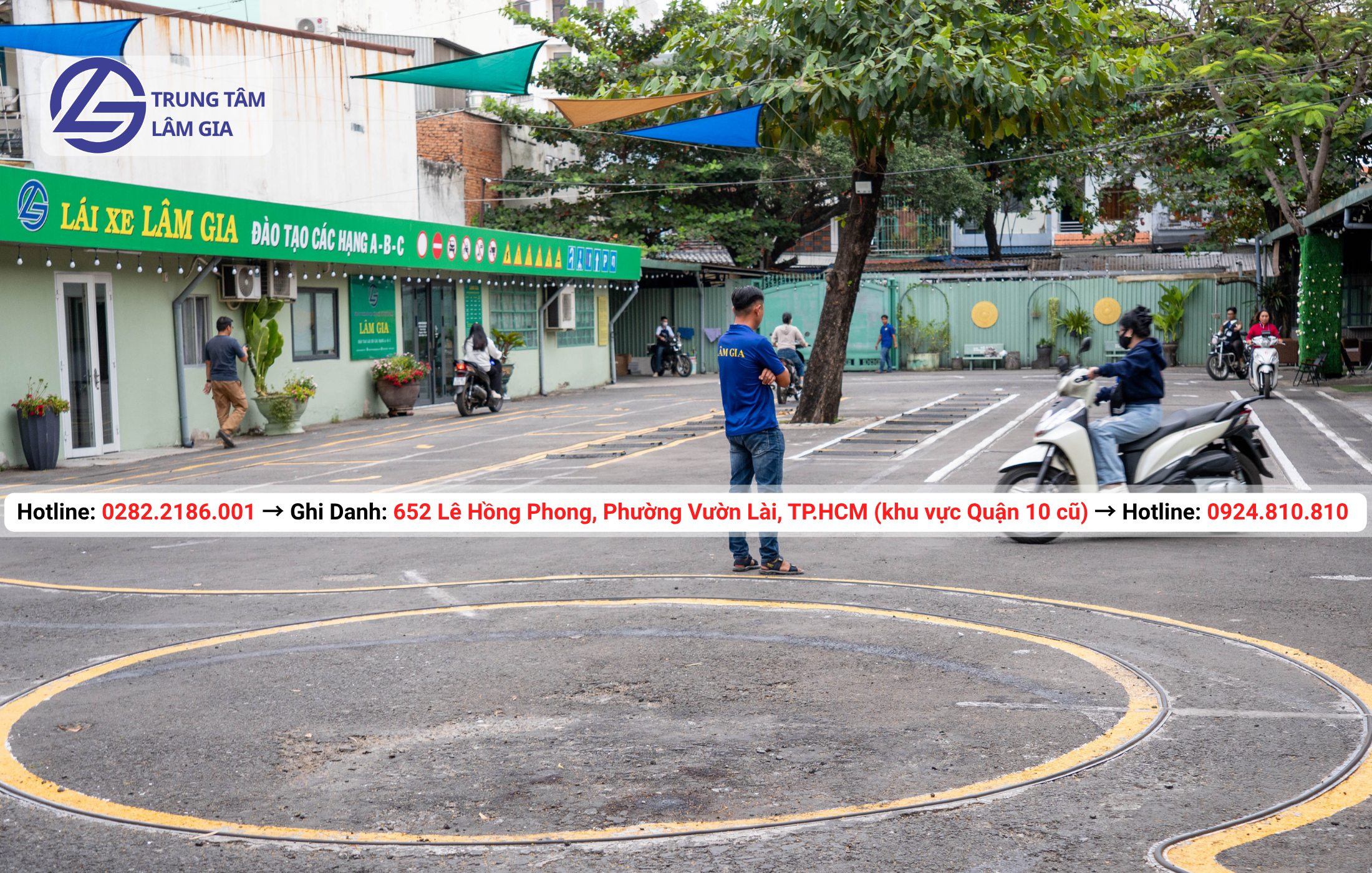 đăng ký học thi bằng lái xe máy hạng A tại trung tâm Lâm Gia với học phí 1.895.000đ