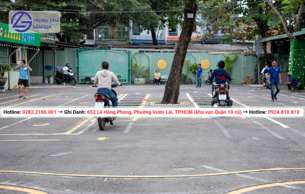 đăng ký học thi bằng lái xe máy hạng A tại trung tâm Lâm Gia với học phí 1.895.000đ