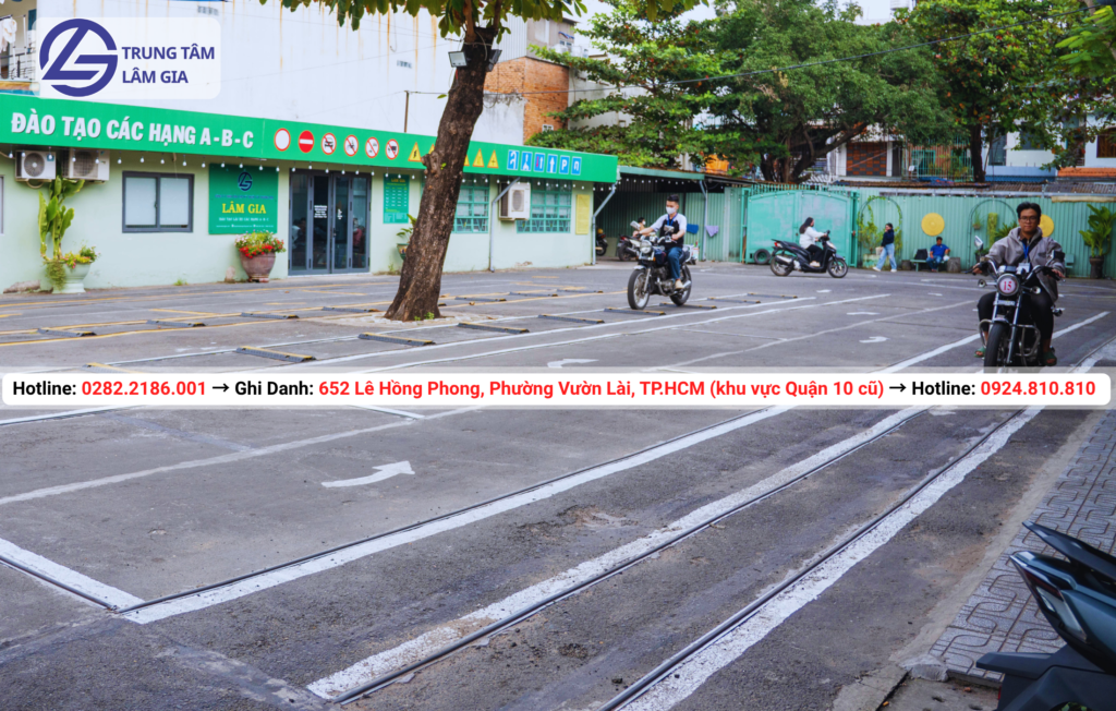 đăng ký học thi bằng lái xe máy hạng A tại trung tâm Lâm Gia với học phí 1.895.000đ