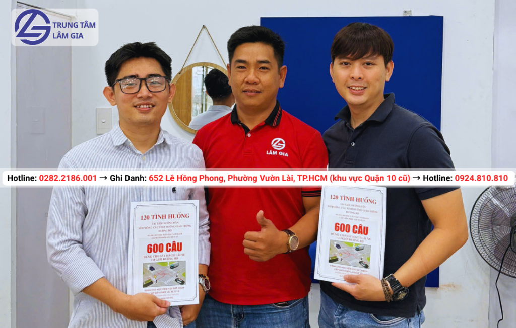 đăng ký học thi bằng lái xe máy hạng A tại trung tâm Lâm Gia với học phí 1.895.000đ