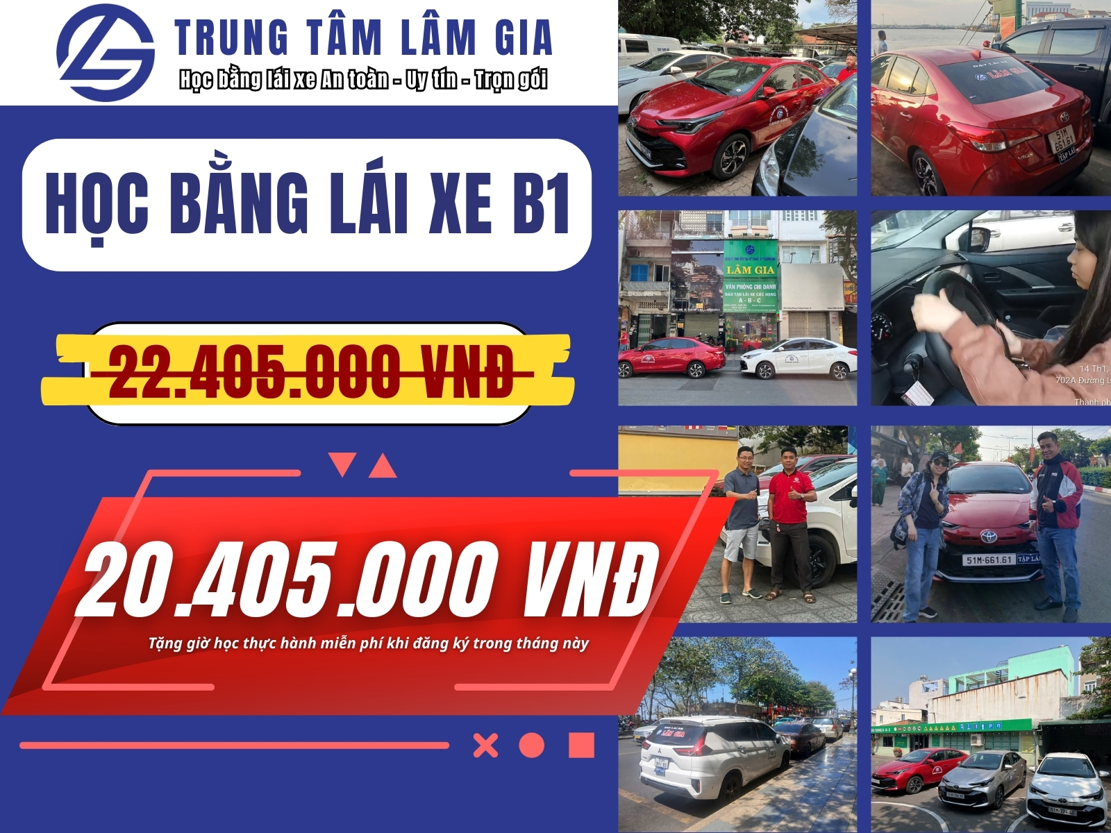HỌC BẰNG LÁI XE B1 TỰ ĐỘNG |20.405.000Đ học lái xe b1 tphcm