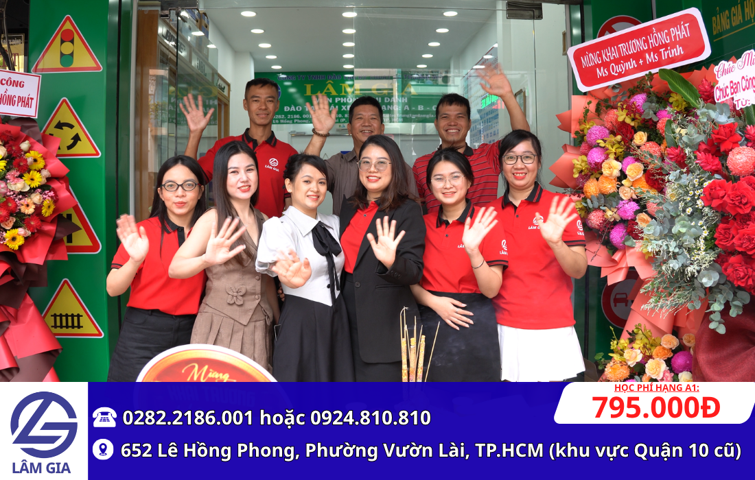 đăng ký học thi bằng lái xe máy hạng A1 tại trung tâm Lâm Gia với học phí 795.000đ