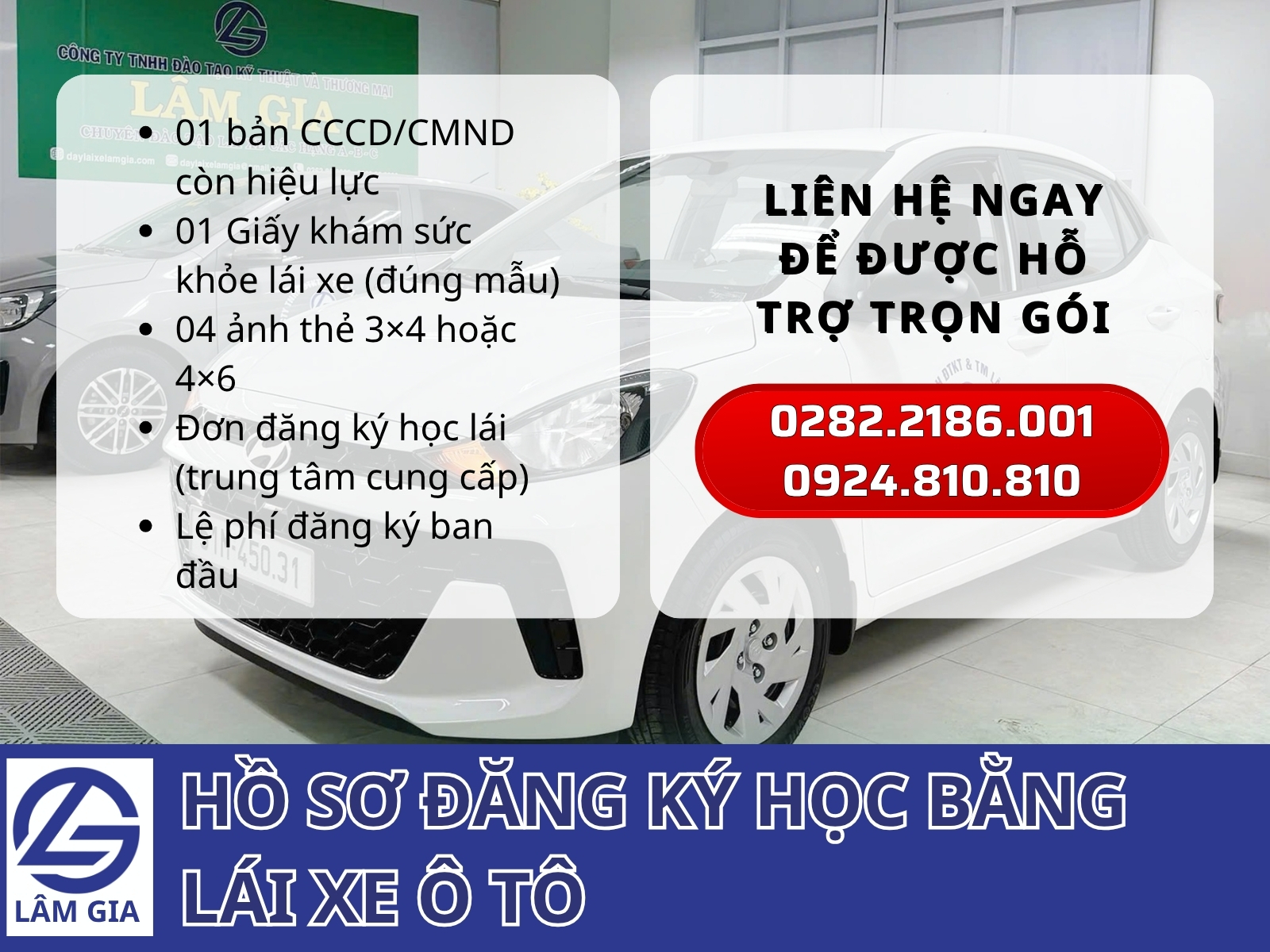 Hồ sơ cần chuẩn bị để học bằng lái xe ô tô