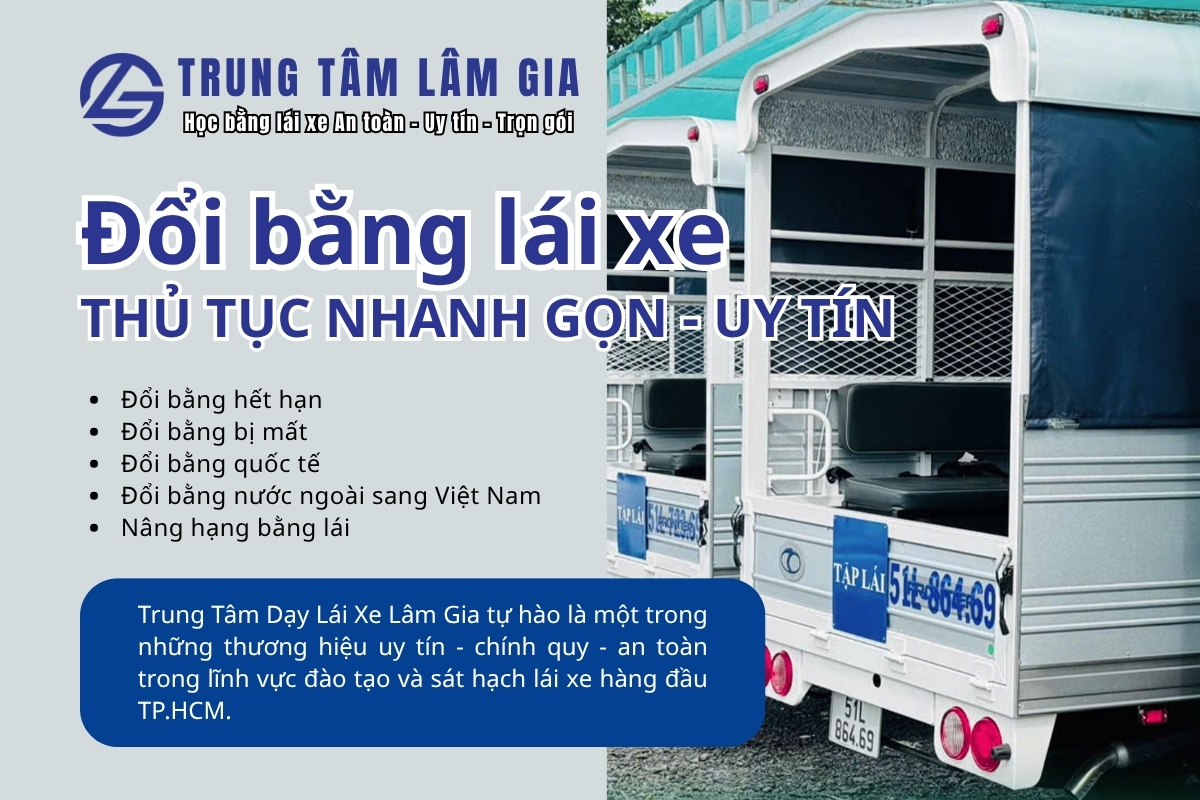 Đổi bằng lái xe uy tín tại TPHCM