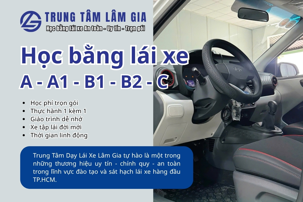 Trung tâm đào tạo học bằng lái xe với giáo trình chính quy