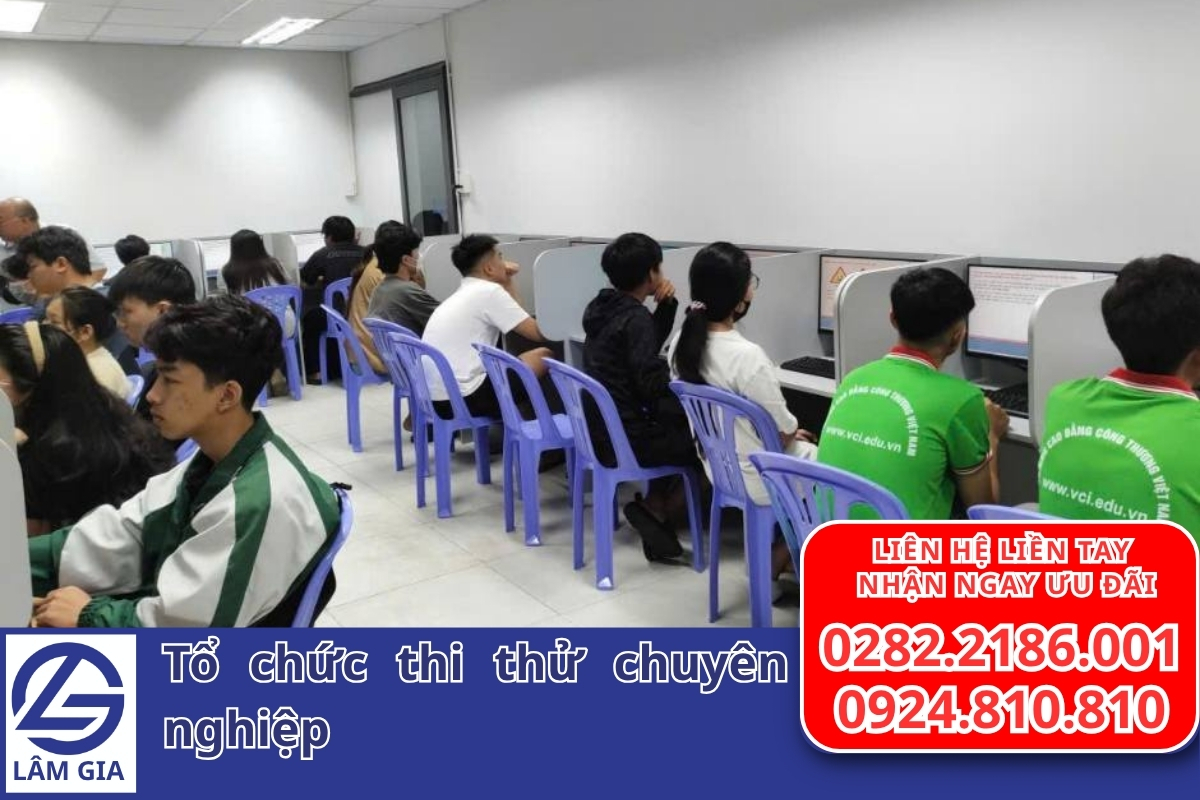 Tổ chức thi sát hạch tại Lâm Gia theo chuẩn bộ GTVT