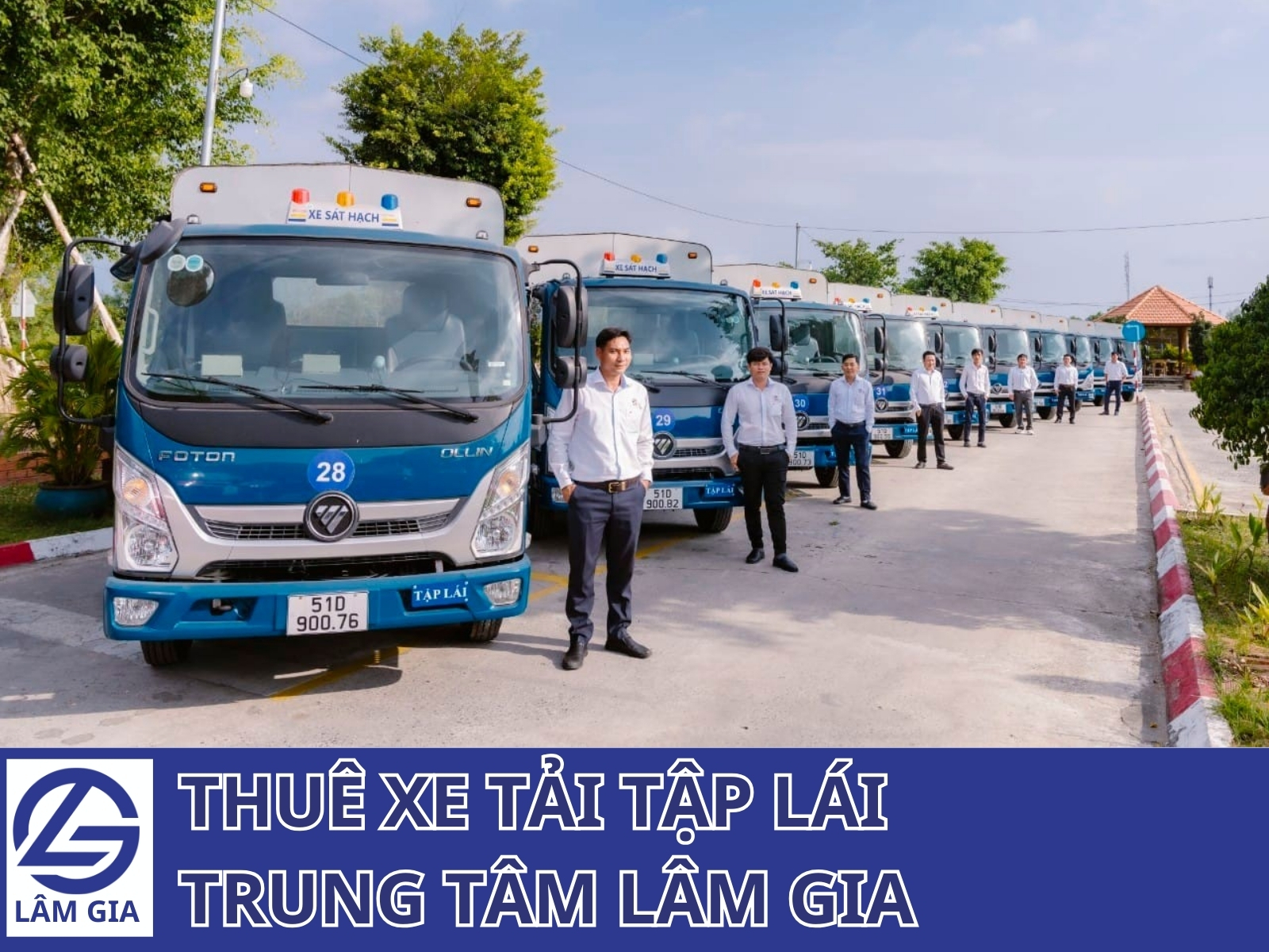 Thuê xe tải tập lái tại Trung tâm Lâm Gia.