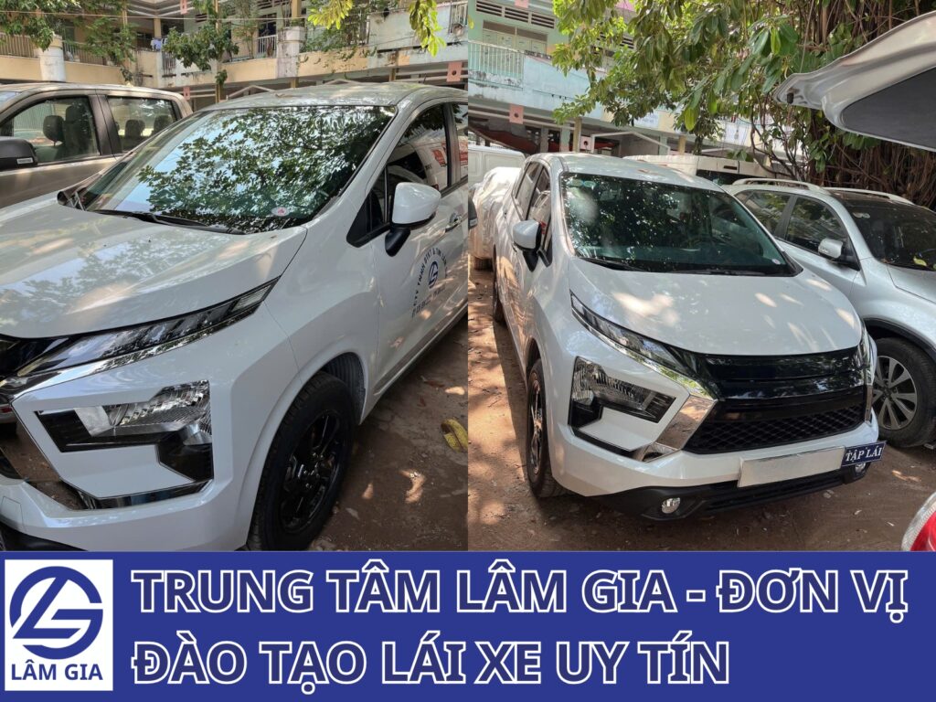 Khu vực tập lái và sa hình phục vụ học bằng lái xe tại Lâm Gia