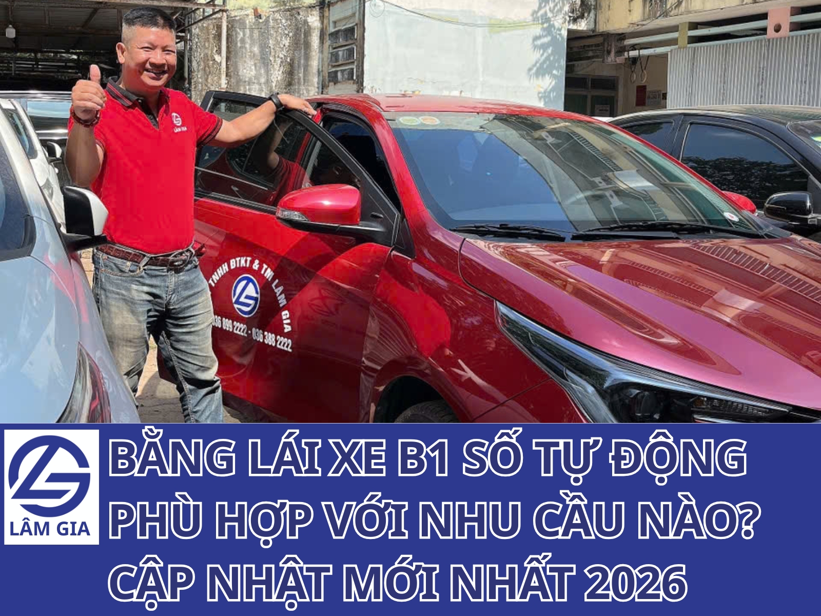 Bạn nên học bằng lái xe B1 số tự động tại Trung tâm Lâm Gia nếu thuộc một trong các trường hợp sau: - Ưu tiên sự dễ lái, ít thao tác kỹ thuật - Muốn học và thi với áp lực thấp hơn so với xe số sàn