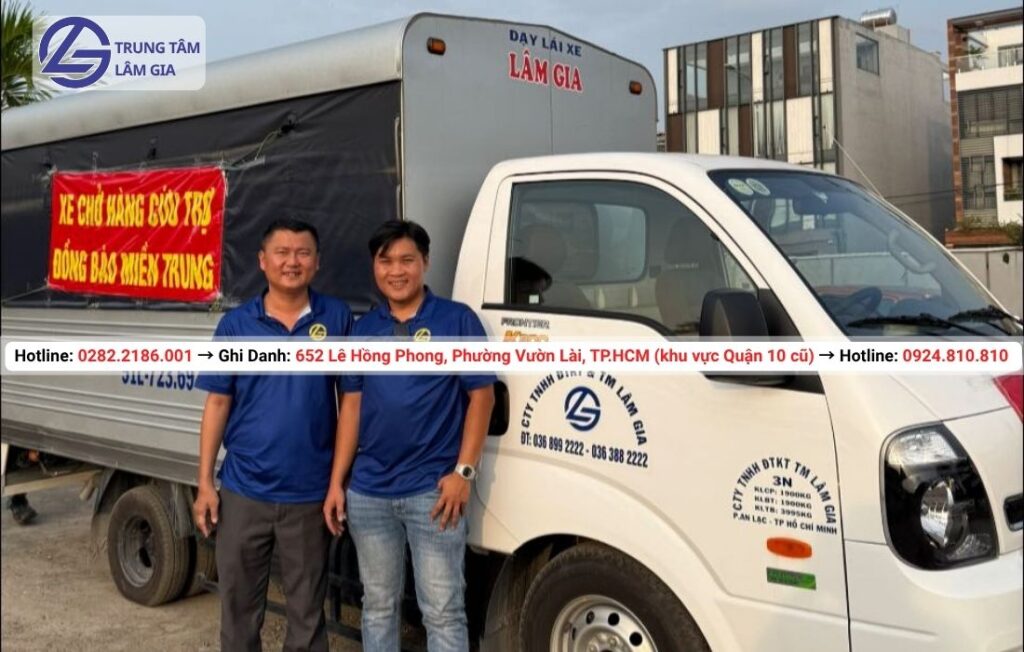 học bằng lái xe tải c1 tại trung tâm Lâm Gia với học phí 22.905.000đ