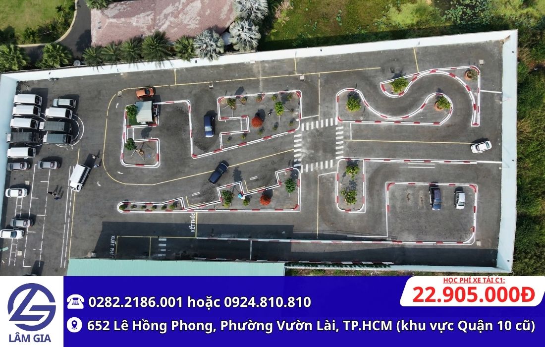 học bằng lái xe tải c1 tại trung tâm Lâm Gia với học phí 22.905.000đ