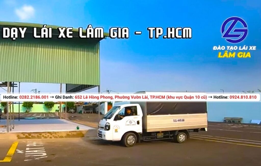 học bằng lái xe tải c1 tại trung tâm Lâm Gia với học phí 22.905.000đ