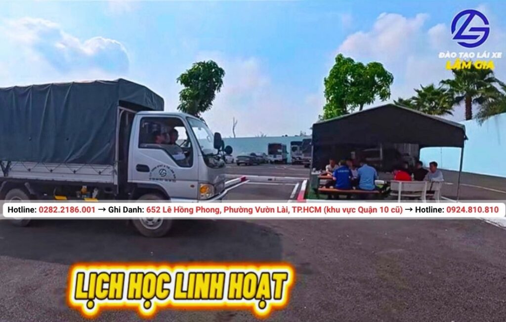 học bằng lái xe tải c1 tại trung tâm Lâm Gia với học phí 22.905.000đ