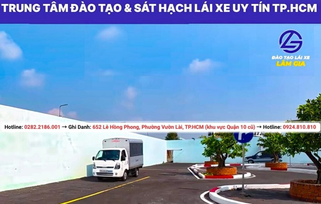 học bằng lái xe tải c1 tại trung tâm Lâm Gia với học phí 22.905.000đ