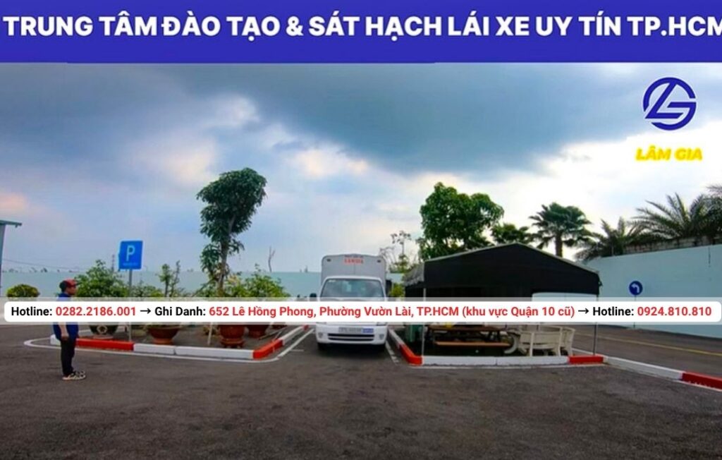 học bằng lái xe tải c1 tại trung tâm Lâm Gia với học phí 22.905.000đ