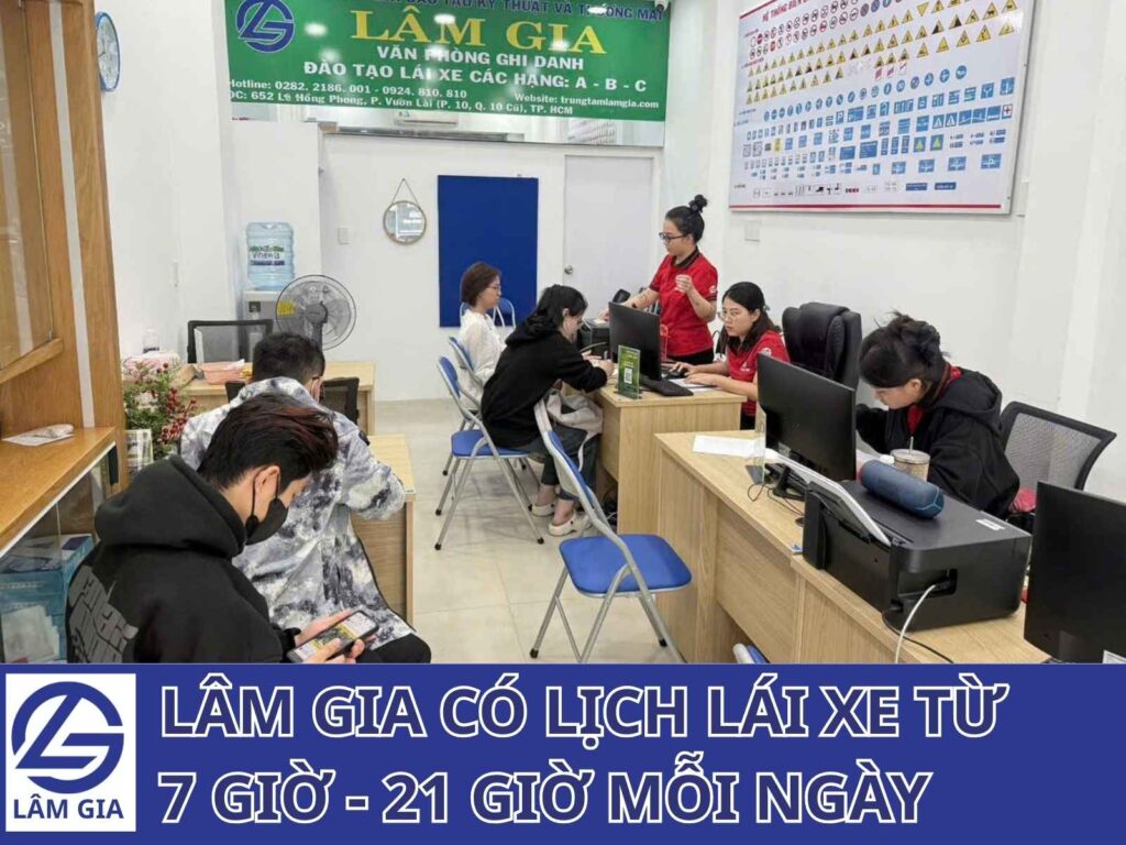 quy trình đăng ký lái xe tại Lâm Gia rõ ràng