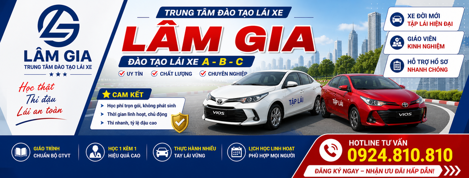 đào tạo bằng lái xe tại trung tâm lâm gia