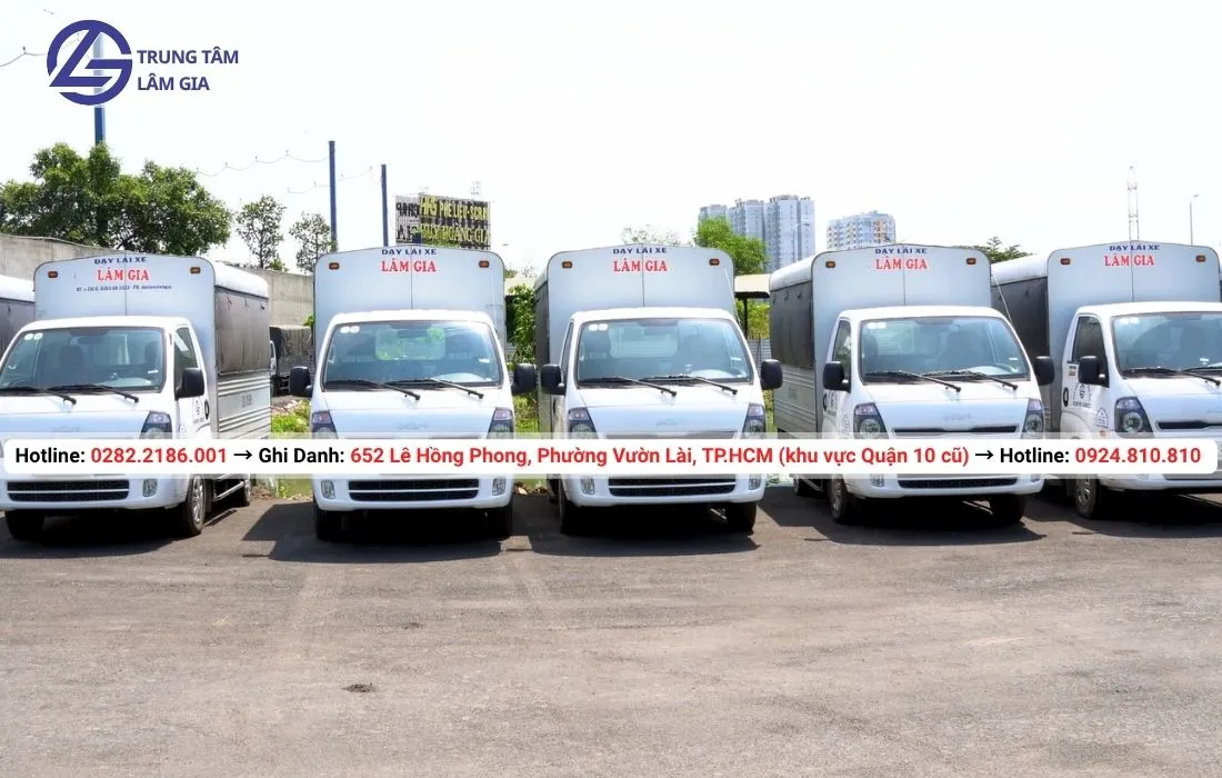 học bằng lái xe tải c1 học phí 22.905.000đ tại trung tâm lâm gia