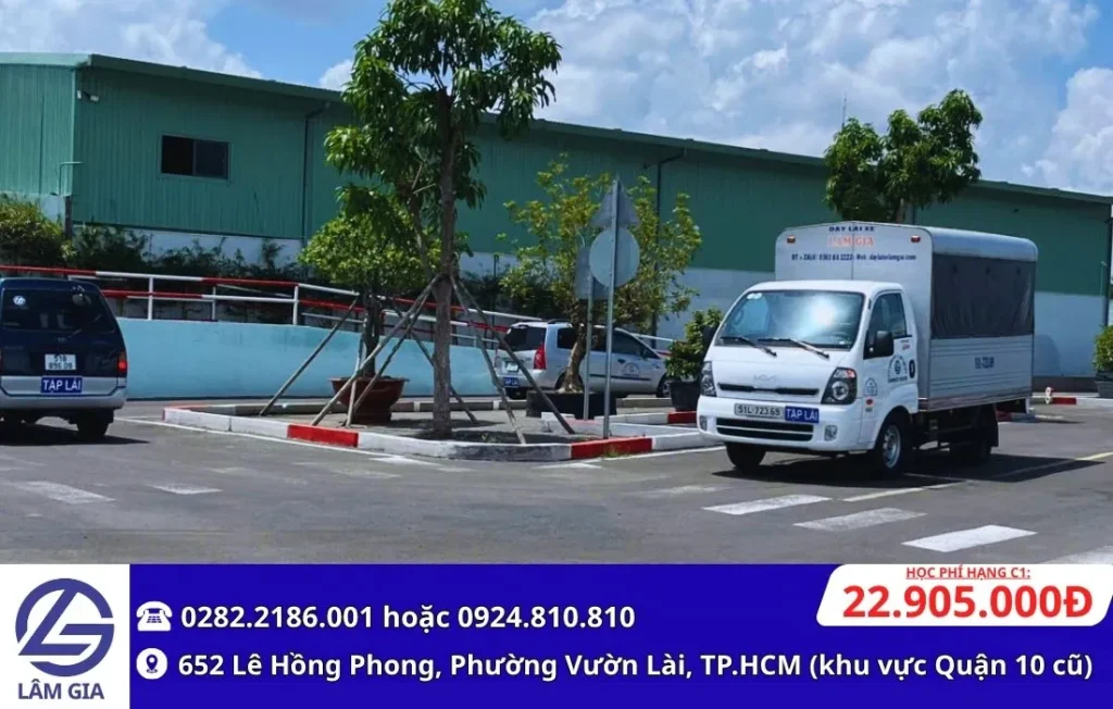 học bằng lái xe tải c1 học phí 22.905.000đ tại trung tâm lâm gia