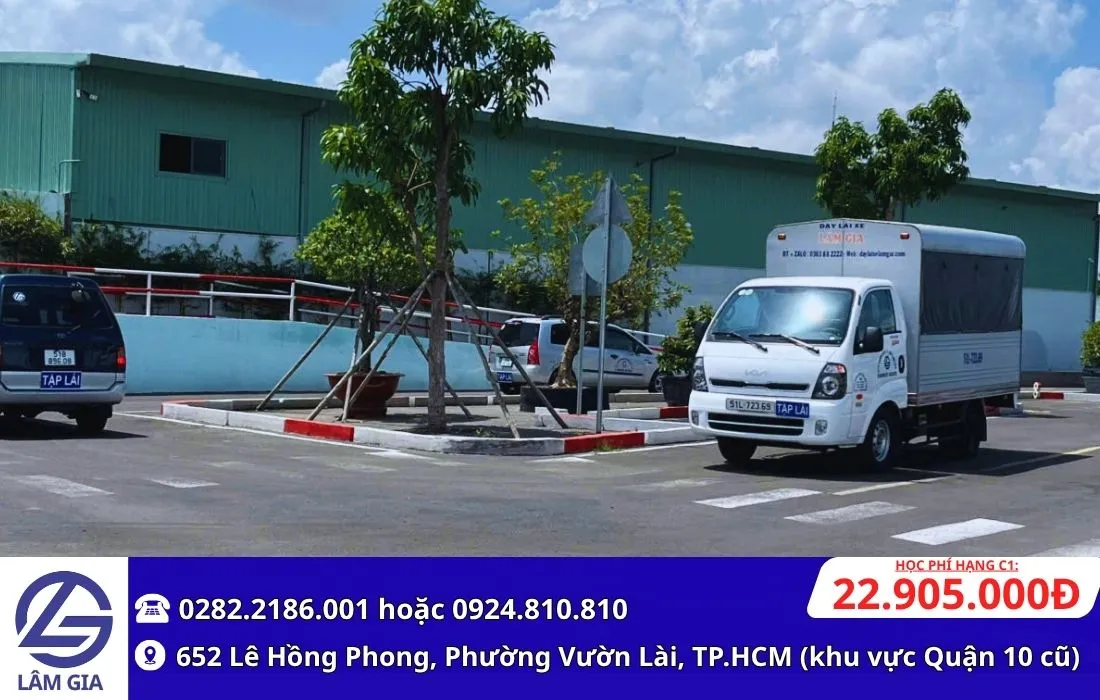 học bằng lái xe tải c1 học phí 22.905.000đ tại trung tâm lâm gia