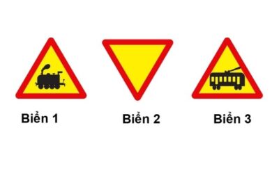 Biển nào báo hiệu sắp đến chỗ giao nhau giữa đường bộ và đường sắt?