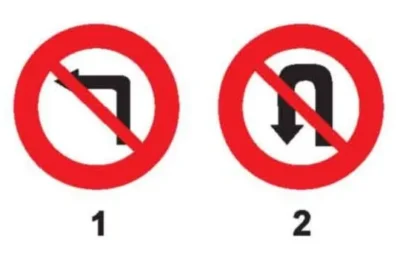 Biển nào cấm quay đầu xe?