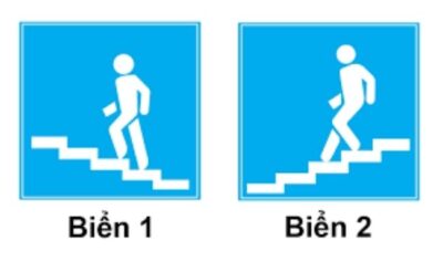 Biển nào chỉ dẫn cho người đi bộ sử dụng cầu vượt qua đường?