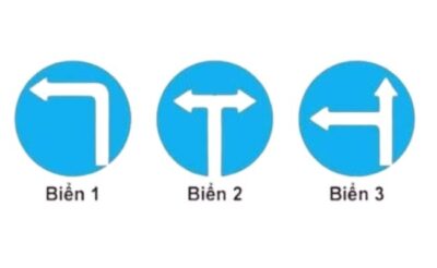 Biển nào cho phép được quay đầu xe đi theo hướng ngược lại khi đặt biển trước ngã ba, ngã tư?