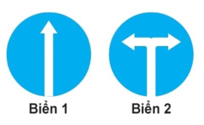 Biển nào (đặt trước ngã ba, ngã tư) cho phép xe được rẽ sang hướng khác?