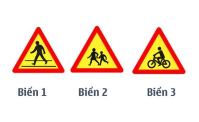 Biển nào dưới đây báo hiệu gần đến đoạn đường thường có trẻ em đi ngang qua?