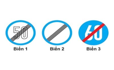 Trong các biển dưới đây biển nào là biển "Hết tốc độ tối đa cho phép"?