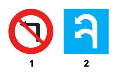 Biển nào xe được phép rẽ trái?