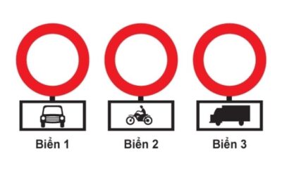 Biển nào xe mô tô hai bánh được đi vào?