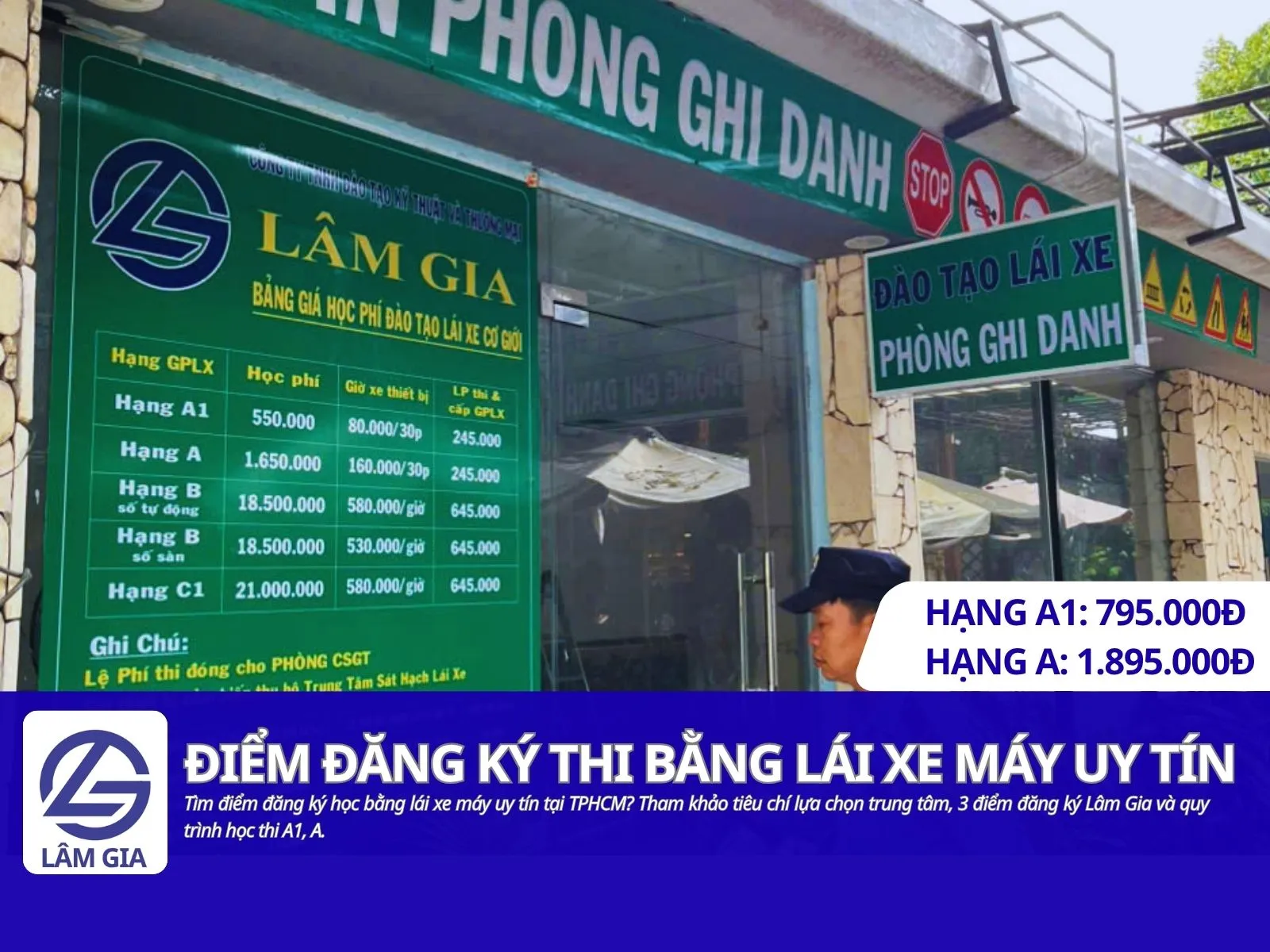 Các điểm đăng ký thi bằng lái xe máy uy tín tại TPHCM